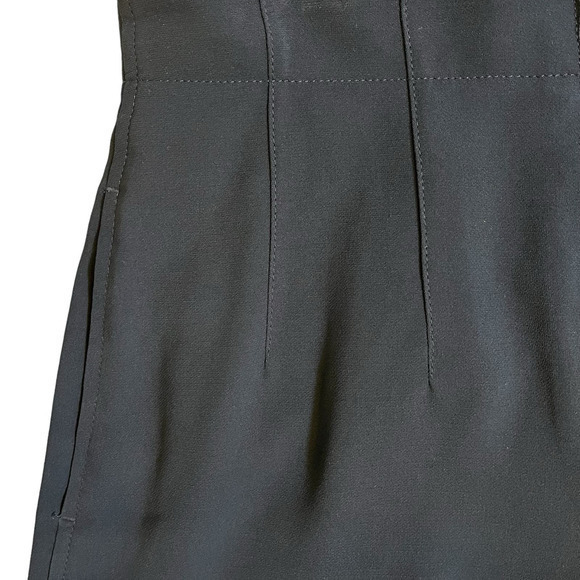 LAFAYETTE 148 NY Navy Blue Side Split Hem Career Dress Pants Cropped Size 8 - Picture 8 of 12